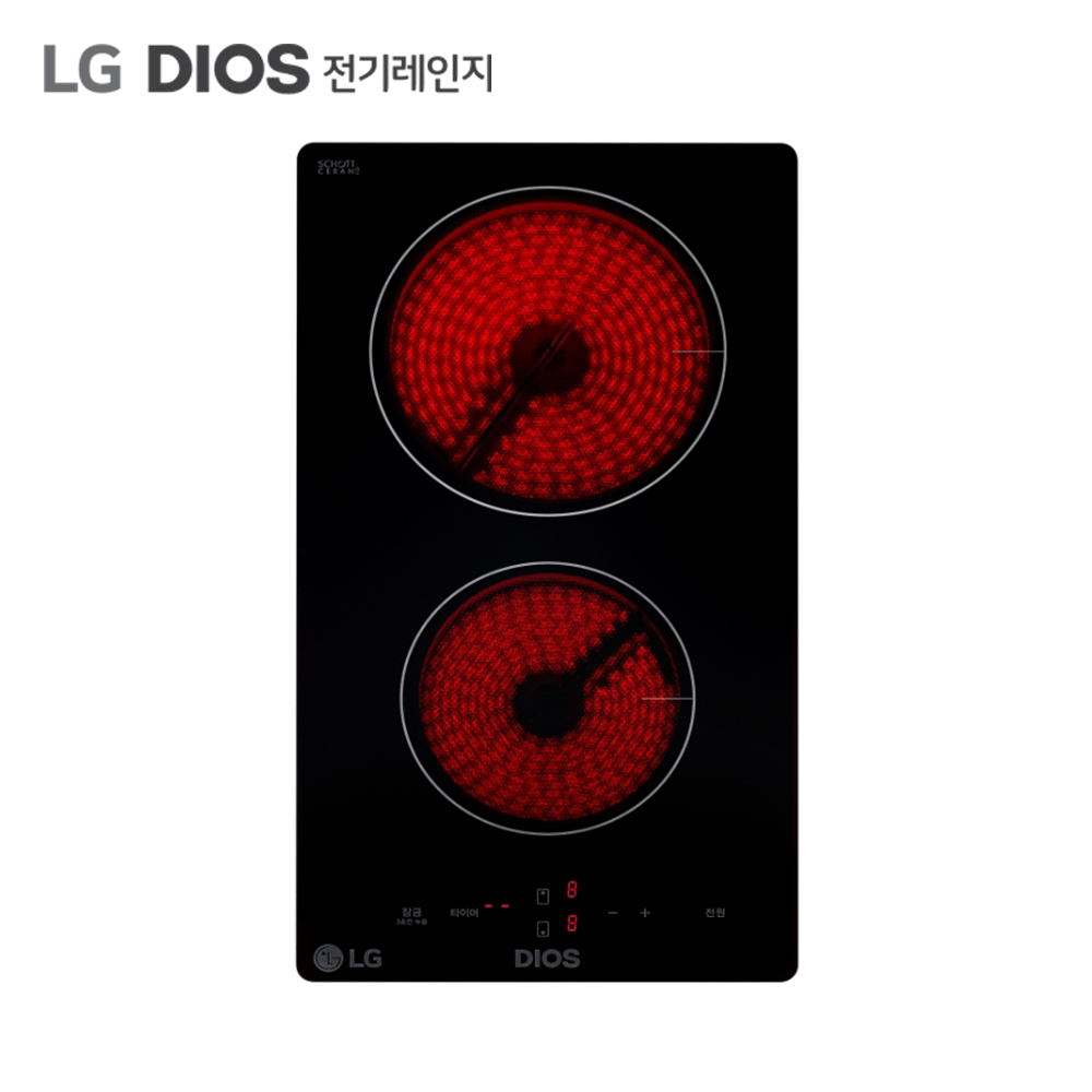 LG DIOS 빌트인 전기레인지 하이라이트 2구 BER2G 전국무료설치배송