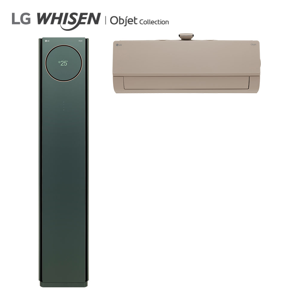 LG 휘센 타워에어컨 오브제컬렉션 프리미엄 2in1 (브라운 조합) FQ18PCNGA2 기본설치비포함